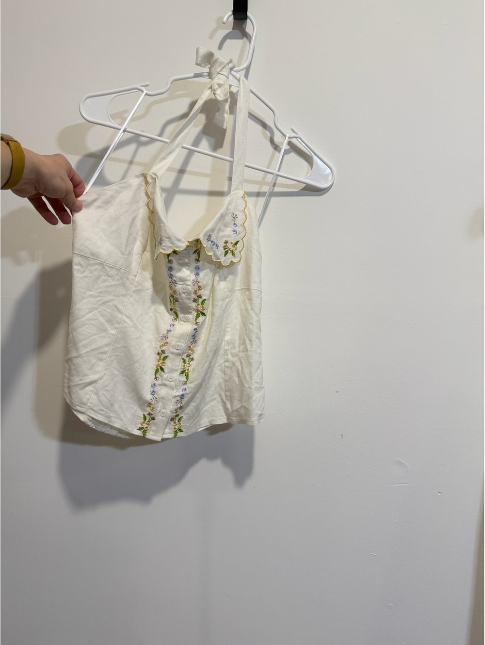 Astr The Label Blouse White Size XL